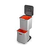 Unité de Séparation des Déchets et de Recyclage Joseph Joseph totem Compact 40 litres - Acier Inoxydable