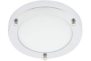 LITECRAFT Mari Ceiling Light Small Bathroom Flush IP44 Fitting - Polished Chrome