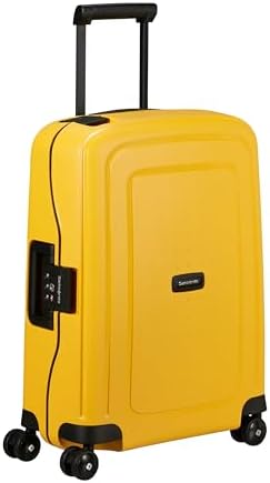 Samsonite S'Cure - Spinner S, Bagaglio a Mano, S (55 cm), 34 L, Giallo (Citrus)