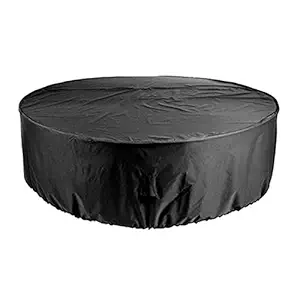 Outdoor Patio Furniture Covers Waterproof Table Chair Set Covers Windproof Tear-Resistant UV Round Cover for Outdoor Garden Patio Yard Park Furniture Cover