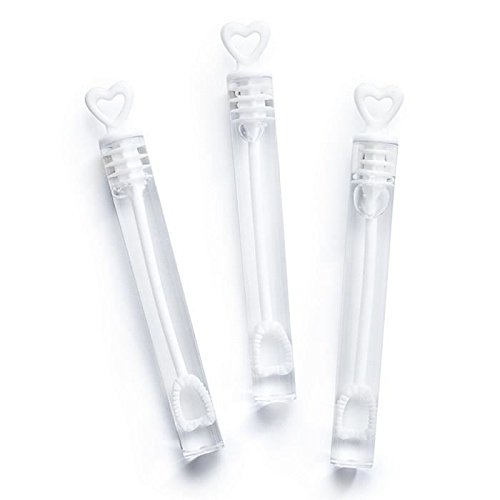 48 x Seifenblasen Wedding Bubbles mit Herzgriff für Hochzeiten - 2