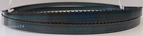 Standard Sägeband Bandsägeband Bandsägeblatt Sägebänder 3380 mm x 13 mm x 0,65 mm x 6 Zähne pro Zoll , für Holz , Hartholz , Brennholz , Sperrholz , Quer- und Schweifschnitte, Palettenrecycling , für Metabo und Elektra Beckum u.v.m. - 2