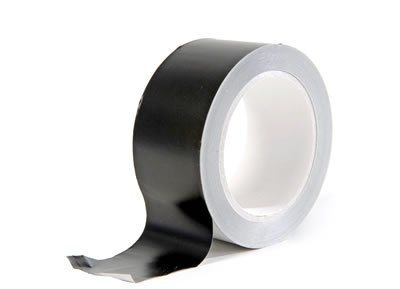 Blacktak Blackwrap Matt schwarz 50mm x 25m Alu klebeband bis 200Grad Temperatur