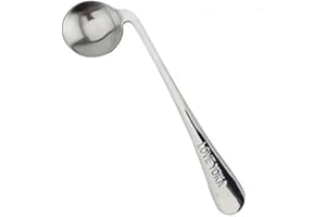 TBRAND Utensile curvo in acciaio inox auto-alimentante, cucchiaio angolato per mancini e destrorsi, per pazienti anziani (mano destra)