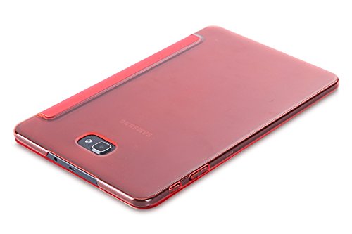 Samsung Galaxy Tab A 10.1 Hülle, IVSO Ultra Schlank Ständer Slim Leder zubehör Schutzhülle mit Automatischem Schlaf Funktion für Samsung Galaxy Tab A 10.1 Zoll Wi-Fi/ LTE (2016) SM-T580N/SM-T585N Tablet-PC perfekt geeignet, Slim Rot - 7