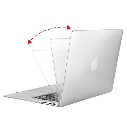 MOSISO Ultra Slim Plastik Hartschale Schutzhülle Snap Case für MacBook Air 13 Zoll (A1466 / A1369), Silber - 2