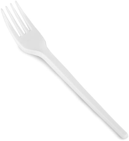 100 Disposable White Plastic Forks