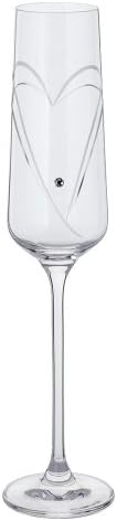 Dartington Crystal ST2664/5/N/P Glitz Romance Flutes, Set of 2