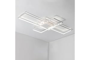 Wandun Lámpara LED de Techo, Moderna Luz de Techo de diseño cuadrado Iluminación de techo de interior Adecuado para Lampara de salon Hotel Contador Oficina Hall Acrílico Plafón de techo