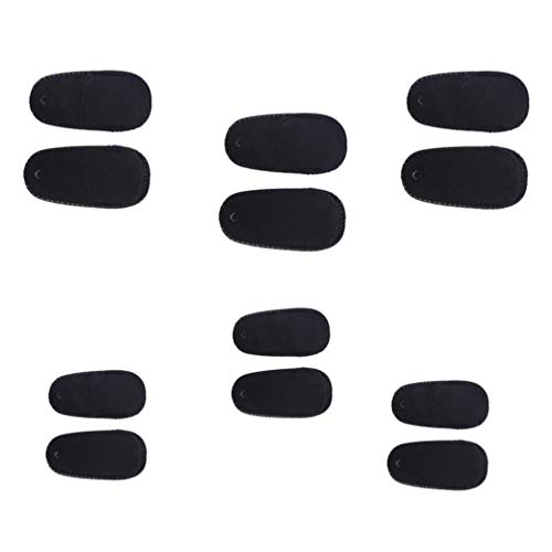 Healifty 12 pièces Cache Lunettes Cache-Oeil Oeil Masque Noir Patch Oculaire au Strabisme pour Les Les Yeux dEnfant Adulte