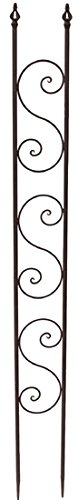Nene-Home INSINNA Rankgitter-150 cm, dunkelrostfarben lackiertes Schmiedeeisen