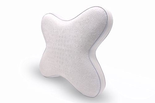 Bauchschläferkissen von Luxamel Seitenkippschläferkissen Orthopädisches &ergonomisches Kopfkissen / Viscoelastischer Schaum / Bauchschläfer sowie Seitenschläfer /allergiker-freundlich / 55x47x8/9cm