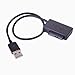 Produktbild Beito Generisches USB 2.0 7 + 6 13pin Slimline SATA Laptop CD/DVD-ROM Optisches Laufwerk-Adapter-Kabel Schwarz/Weiß