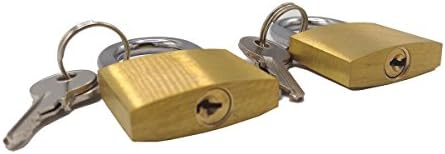 Set of 2 Chrome Padlock With 4 Keys for Security optimale- Quantum Tech