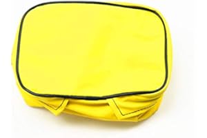 BHYShop Universal Dirt Bike Offroad PU Leder Werkzeugtasche Aufbewahrungswerkzeug Für Motorrad Honda Kawasaki Yamaha XR250 KLX250 DRZ 250 (Gelb)