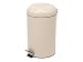 Produktbild Perel HP100103 Treteimer, Rund, 12 L Kapazität, 25 cm Durchmesser x 43.5 cm Höhe, Cremefarben