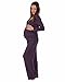 The Essential One - Luxury Lace Maternity Nursing Pyjamas - Purple - Medium - EOM130