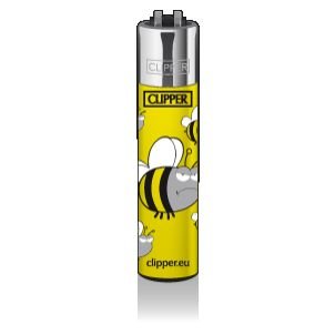 CLIPPER®-Feuerzeuge – Motiv „Spring Bee“ (Biene) – 4 Stück – nachfüllbar - 3