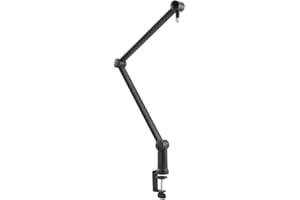 OPLITE - Suprême Microphone Arm - Bras articulé en aluminium pour Microphone professionnel , Fixation universelle, compatible Yeti Blackout et Spark Sl