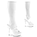 Produktbild Pleaser DELIGHT-2022 Damen Stiefel Pantolette, PU Weiß, EU 36 (US 6)