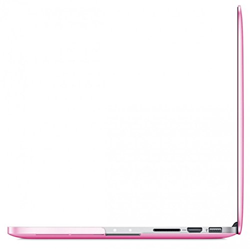 eFabrik Hard Case für Apple MacBook Pro Retina 13,3 Zoll (2015) Notebook Rainbow Schutzhülle Slim Case 2-Part Click System Laptop Hart-Plastik Schalen ( Polykarbonat ) in Türkis / Pink - 2