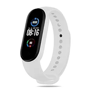 Infinizy M6 Band Bracelet/Fitband, Heart Rate Monitor Sensor OLED Bluetooth Wristband Waterproof Sports Health Activity Tracker Watch Men-White