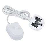 HSYTEK Charger for Oral B Toothbrush, Inductive Charger Fits Most Braun Oral b Electric Toothbrush, Trickle Chargers with Long Cable Socket, UK 3 Pin Plug Toothbrush Charger (British Standard)