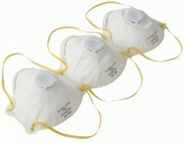 Triuso Coarse Dust Mask FFP 1 Pack of 3 with Ausatemven