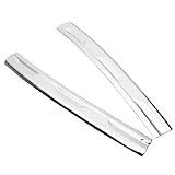 Material: acero inoxidable AAlamor 2 Unids Car-Styling Abs Chorme Front Hood Grille Coches Pegatinas para VW Tiguan Mk2
