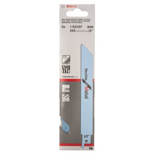 Bosch Reciprosägeblätter Metall S922EF 5 Stück - 2