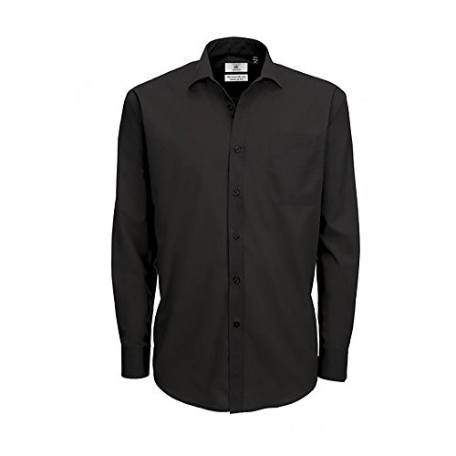 Men's Smart Long Sleeve Poplin Shirt Business