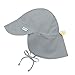 I Play Solid Flap Sun Protection Hat For Unisex (6-18 Months, Infant, Grey)