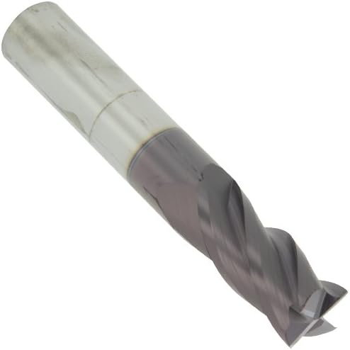 Melin Tool VXMG Carbide Square Nose End Mill, Variable Helix, nACo Monolayer Finish, Roughing Cut, Helix, 4 Flutes, 2" Overall Length, 0.1875" Cutting Diameter, 0.1875" Shank Diameter