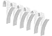 Produktbild Ladeheid 2er 6er 12er Pack Haken für Handtuchheizkörper (Weiß-6Pack)