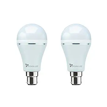 Syska SSK-EMB-07-01 7-Watt Rechargeable LED Emergency Bulb (Cool White)
