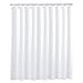 Produktbild OTraki Duschvorhang 180x200 Anti-Schimmel Waschbar, 100% Polyester Duschvorhang Überlänge Textil mit Verstärktem Saum, Bad Fenster Vorhang mit 12 Duschvorhangringe für Badezimmer, Weiß