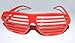 Produktbild Brille Shutter Jalousien rot Spassbrille