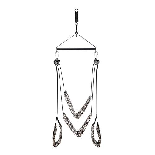 Gaoyantong Juego de Columpios para Interiores Altura Ajustable Juego de Columpios de por Vida Soporte de 250 lbs 2 Juego de Columpios con Juego Completo de Accesorios de triángulo de Acero Hembra