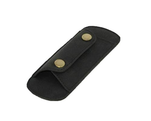 TALED Premium Schulterpolster schwarz aus echt Leder mit Baumwollsäckchen