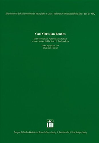 Preisvergleich Produktbild Carl Christian Bruhns