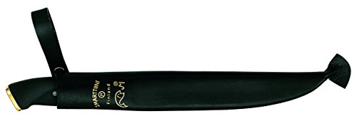 Marttiini Erwachsene Jagd-/outdoormesser Jagdmesser, Klinge 13 cm, Kautschuk-Griff, Lederscheide, Mehrfarbig, One Size, 180313 - 2