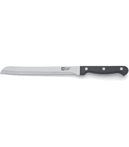 Couteau à Pain Professionnel La Fourmi - Lame 17 Cm, Manche Bois D'olivier - Neuf