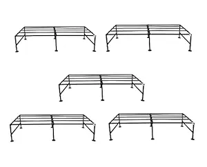 GIG Handicrafts Modern Iron Stand for Multiple Pots and Plant Holders for Blacony Living Room Outdoo Indoor (46 cm x 21 cm x 21 cm, Black) (5)