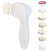 Pixnor 7 in 1 Electric Face and Body Cleaner Face Massager Skin Spa Machine With Cleaning Brush, Body Exfoliator, Massager and Make-up Sponge (2015 New Green)