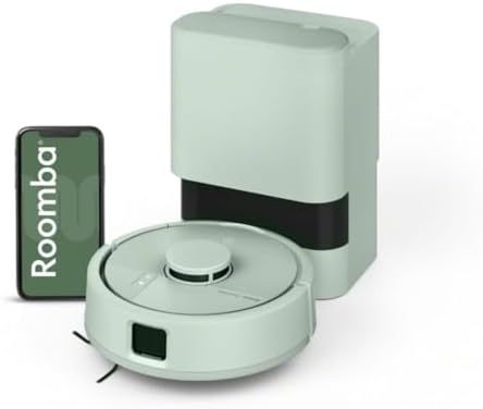 Roomba® Mini Robot Aspirapolver e lavapavimenti + AutoEmpty™ dock, LiDAR, dimensioni mini, verde menta
