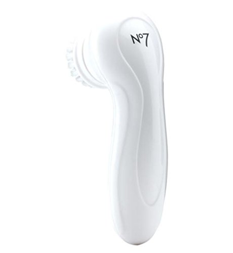 Boots No7 Beautiful Skin Battery Operated Facial Cleansing Brush- Face Polisher - Exfoliating Brush
