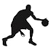 Produktbild Bluelover Basketball-Mann Schwarzes Vinyl Kunst DIY Aufkleber Wand Aufkleber Home Aufkleber Abnehmbare Wanddekoration