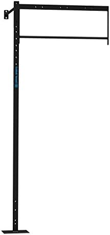 Capital Sports Dominate Wall Mount Pull Up Squat Station for Cross-Training Rack Steel (3 x bars, 1 x Pull Up Station, 1 x Squat Station) Black