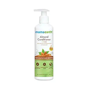 Mamaearth Almond Conditioner| For Healthy Hair Growth| Deep Nourishment| With Almond Oil and Vitamin E | Pore Paraben Free | Silicone Free | Safe for Chemically Treated Hair | 100% Vegan | - 250 ml