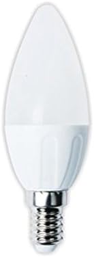 lineteckled® a03.002.06 C Matt with E14 Candle LED Bulb 6 W Warm White 3000 K 230 V – High Brightness.